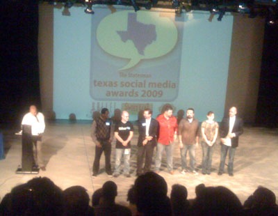 @rizoh winning a Texas Social Media Award #tsma