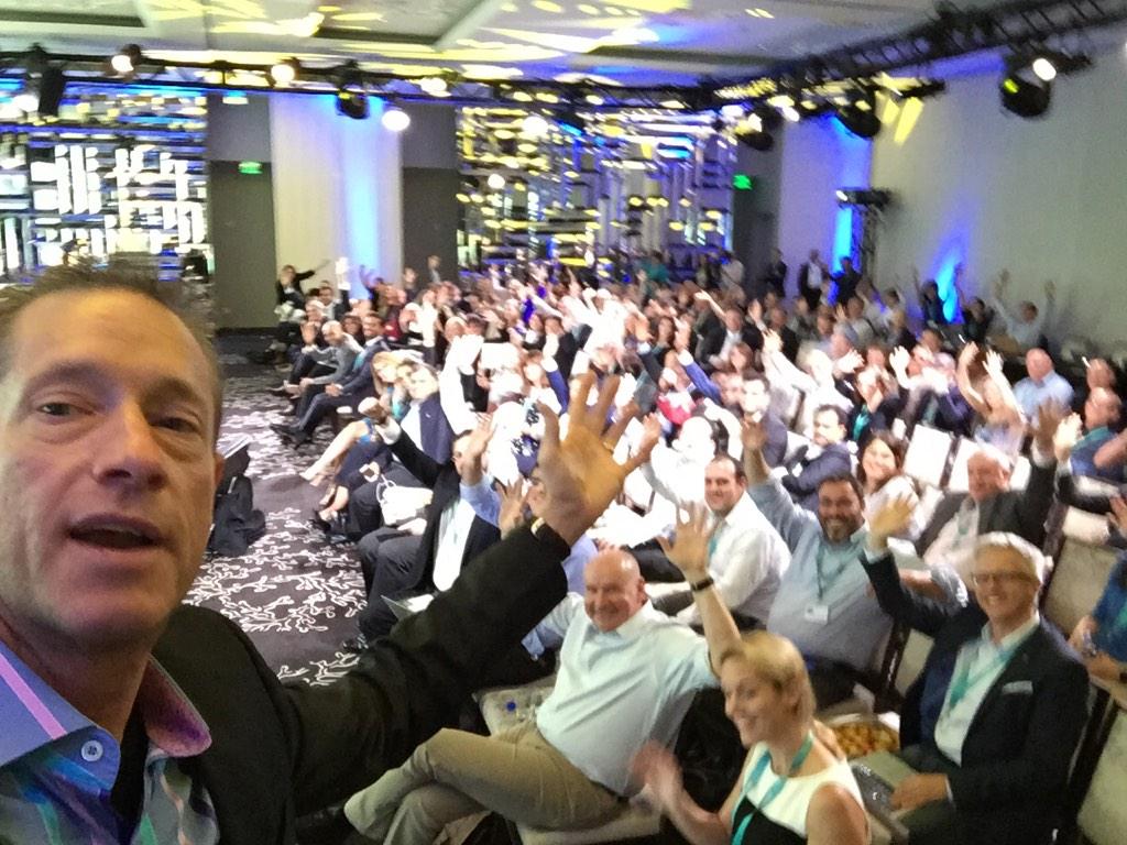 Woo Hoo! It's the energetic real-time crowd at #InsightSynergy @insightent 