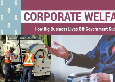 Corporate Welfare: How Big Business Lives Off government Subsidy