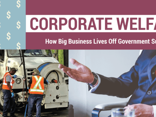 Corporate Welfare: How Big Business Lives Off government Subsidy
